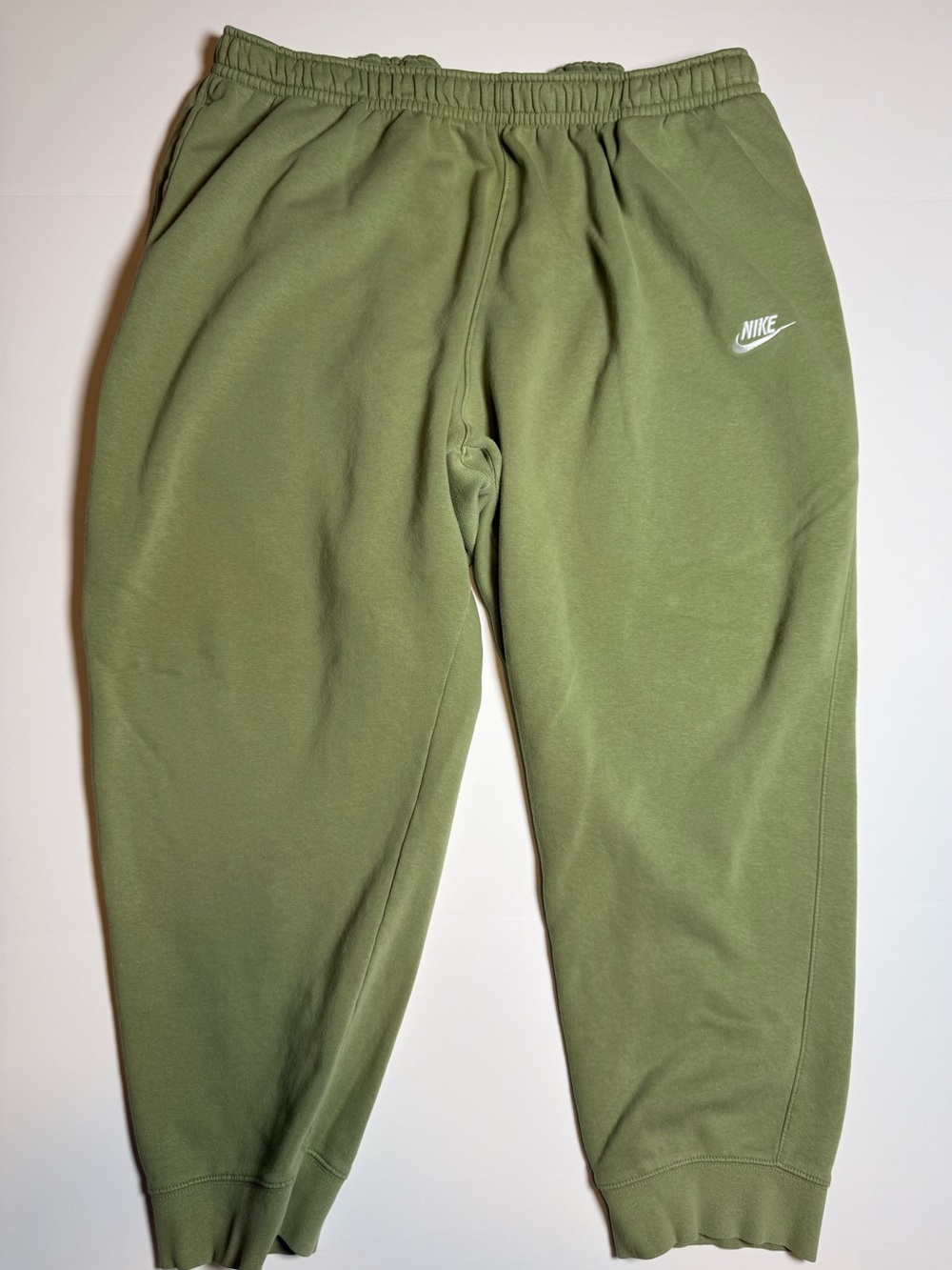 Nike Green Fleece Jogger Pants Men’s 4XL Big & Tall Tapered Drawstring Pockets
